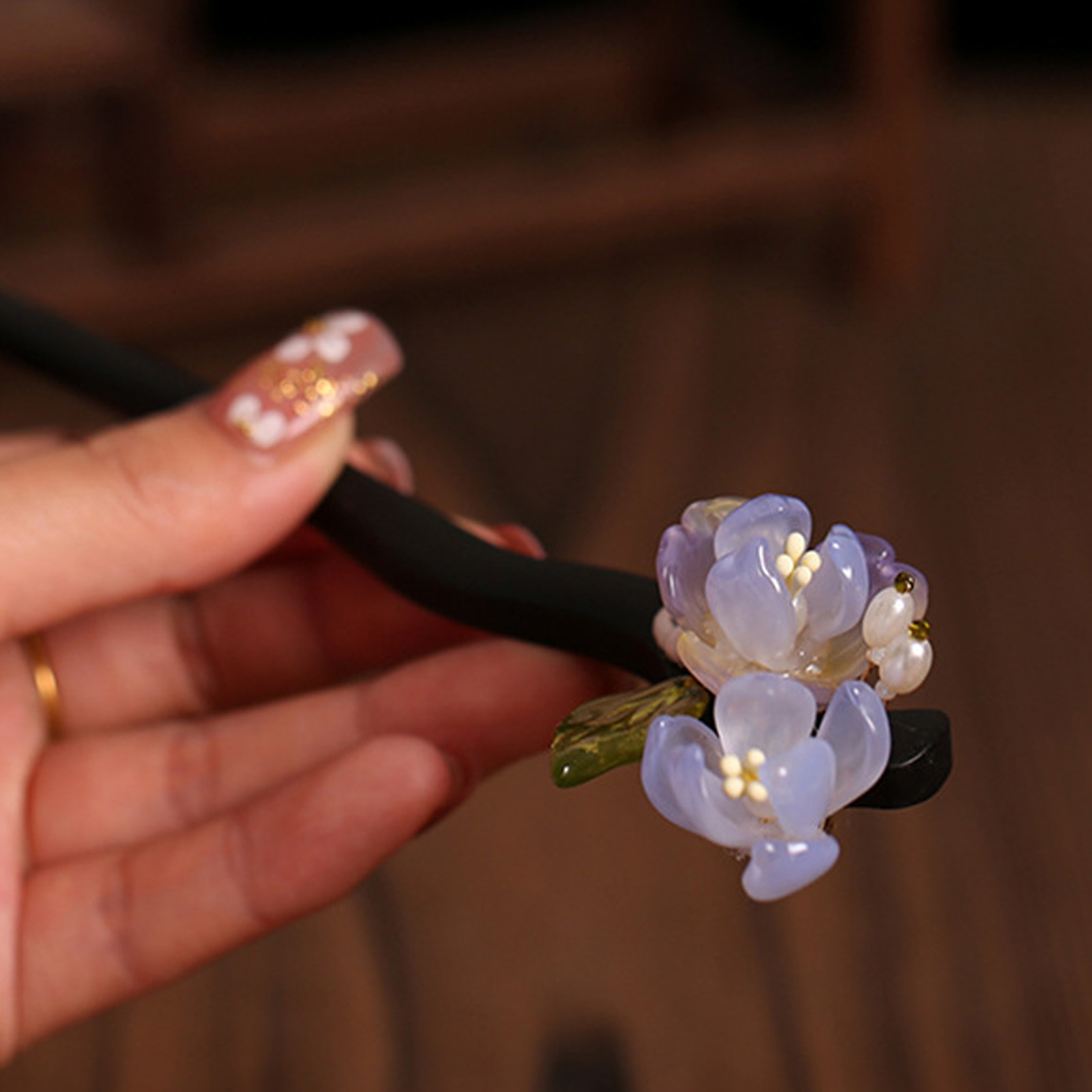 Vintage Drewniana Spinka do Wł – Supply Florist recenzja i cena